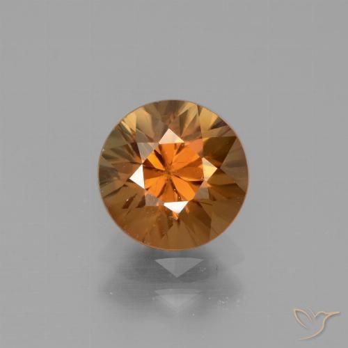 1.90ct Naturel Orange terreux Zircon, Tour, VVS-VS
