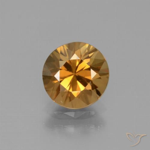 1.94ct Naturel Orange foncé Zircon, Tour, VVS