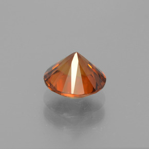 Zircon Orange Doré naturelle Coupe roude, 1.82 ct, VVS-VS