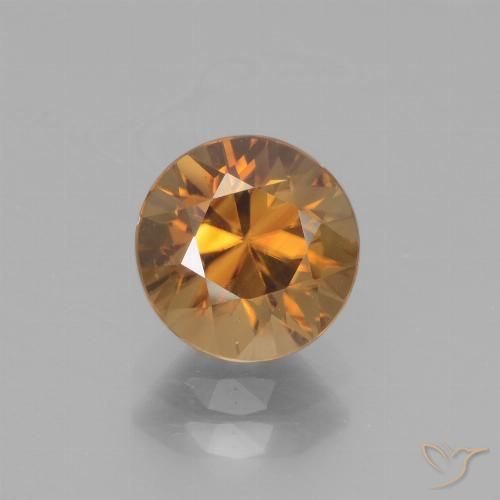 2.40ct Naturel Orange moyen Zircon, Tour, VVS