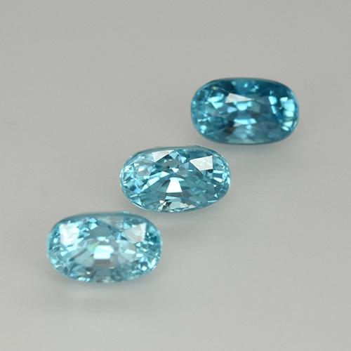 Achetez naturel 1.80ct Bleu Zircon gems, Coupe ovale, En provenance Cambodge chez GemSelect. En stock, livraison internationale!