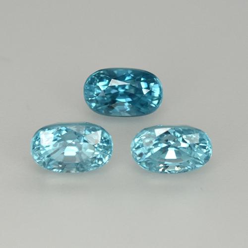 Achetez naturel 1.80ct Bleu Zircon gems, Coupe ovale, En provenance Cambodge chez GemSelect. En stock, livraison internationale!