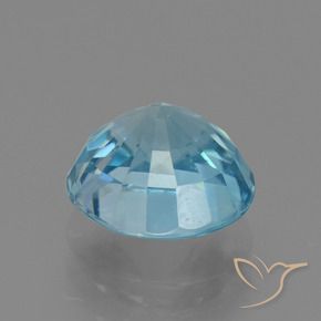 Zircon Bleu aquatique profond naturelle Tour, 3.29 ct, VS