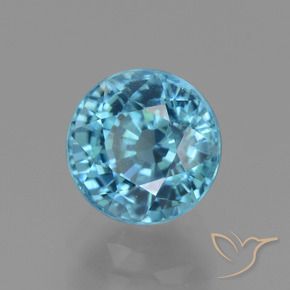 Zircon Bleu maya profond naturelle Tour, 3.32 ct, VVS-VS