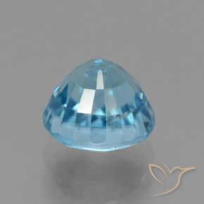 Zircon Bleu maya profond naturelle Tour, 3.32 ct, VVS-VS
