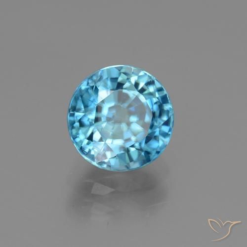 Zircon Bleu azur profond naturelle Tour, 3.16 ct, VS