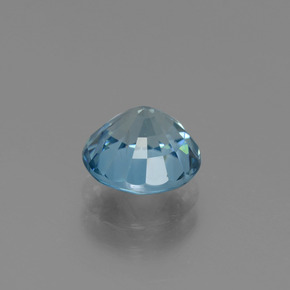 Zircon bleue naturelle coupe roude, 2,75 ct, VS