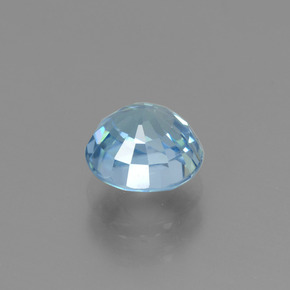 Zircon Bleu naturelle Coupe roude, 2.79 ct, VVS