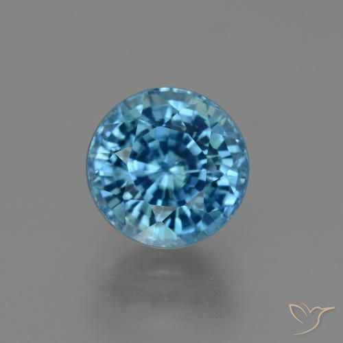 4.20ct Naturel Bleu franc Zircon, Tour, VS
