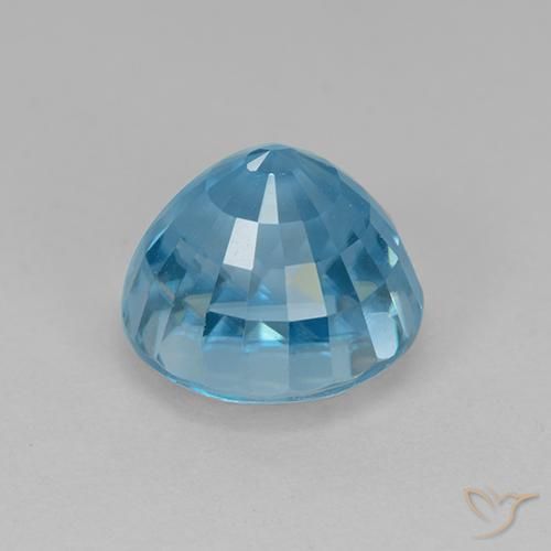 Zircon Bleu cyan naturelle Tour, 5.62 ct, VVS