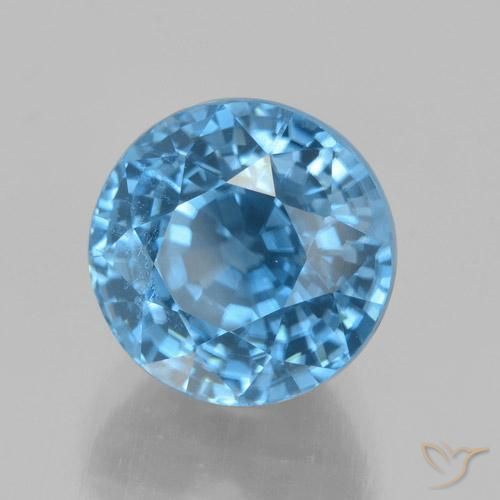 Zircon Bleu naturelle Tour, 5.72 ct, VVS