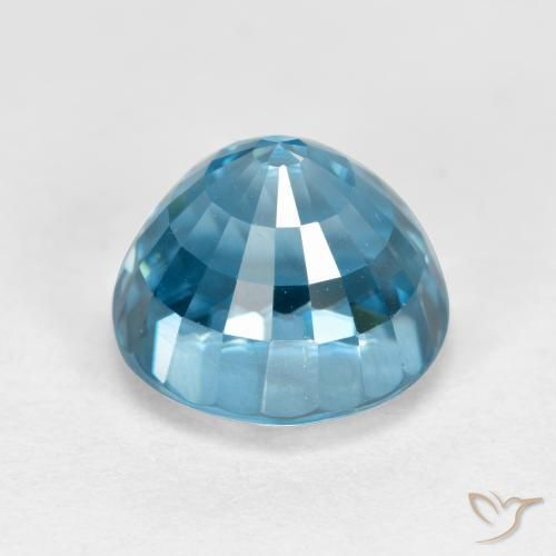 Zircon Bleu naturelle Tour, 5.73 ct, VVS-VS
