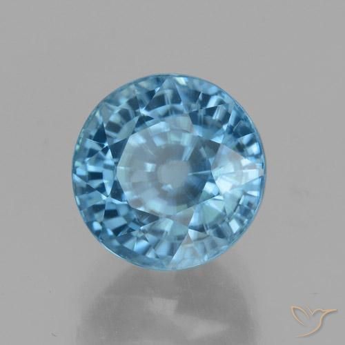 Zircon Bleu ciel naturelle Tour, 4.52 ct, VVS
