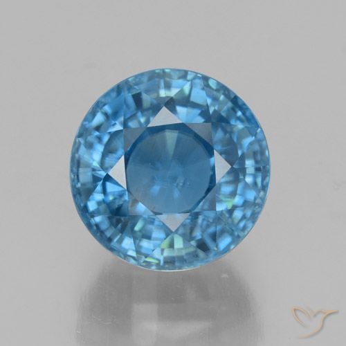 4.72ct Naturel Bleu Zircon, Tour, VVS-VS