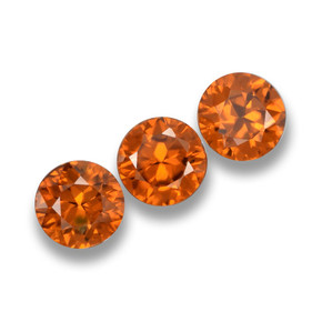 Achetez naturel 1.73ct Orange Zircon gems, Coupe roude, En provenance Cambodge chez GemSelect. En stock, livraison internationale!