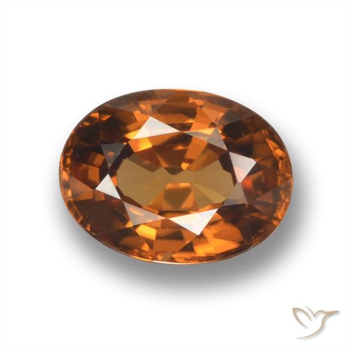 2.10ct Naturel Brun moyen-foncé Zircon, ovale, VVS