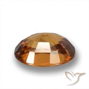 Zircon Brun moyen-foncé naturelle ovale, 2.10 ct, VVS