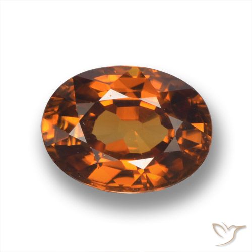 2.10ct Naturel Ambre orange Zircon, ovale, VVS