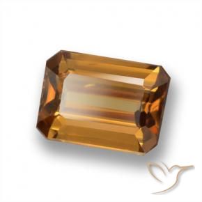 Zircon Orange moyen naturelle Octogone / coupe Émeraude, 1.83 ct, VVS