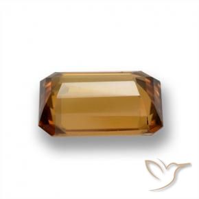 Zircon Orange moyen naturelle Octogone / coupe Émeraude, 1.83 ct, VVS