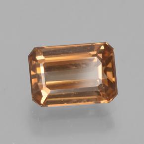 Zircon Orange moyen naturelle Taille émeraude, 1.70 ct, VVS