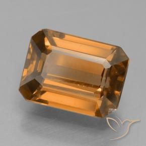 Zircon Orange moyen naturelle Octogone / coupe Émeraude, 1.41 ct, VS-SI