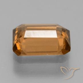 Zircon Orange moyen naturelle Octogone / coupe Émeraude, 1.41 ct, VS-SI