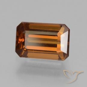Zircon Orange moyen-foncé naturelle Octogone / coupe Émeraude, 1.56 ct, VVS