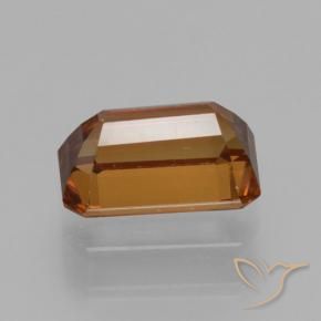Zircon Orange moyen-foncé naturelle Octogone / coupe Émeraude, 1.56 ct, VVS