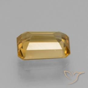Zircon Orange moyen naturelle Octogone / coupe Émeraude, 1.38 ct, VVS