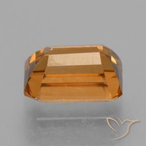 Zircon Orange jaunâtre naturelle Octogone / coupe Émeraude, 1.19 ct, VVS