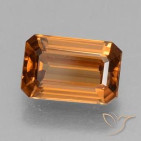 Zircon Orange brunâtre naturelle Octogone / coupe Émeraude, 1.22 ct, VVS-VS