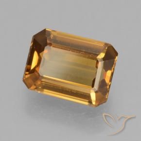 Zircon Orange brun naturelle Octogone / coupe Émeraude, 1.43 ct, VVS
