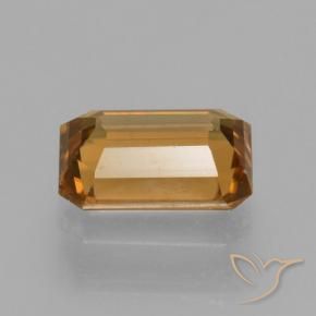 Zircon Orange brun naturelle Octogone / coupe Émeraude, 1.43 ct, VVS
