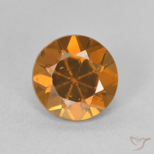 1.65ct Naturel Orange moyen Zircon, Tour, VVS-VS