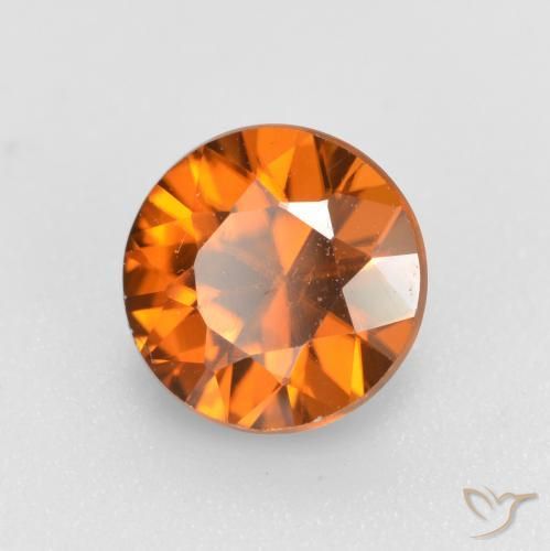 Zircon Orange moyen-foncé naturelle Tour, 1.62 ct, VVS-VS