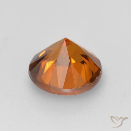 Zircon Orange moyen-foncé naturelle Tour, 1.62 ct, VVS-VS