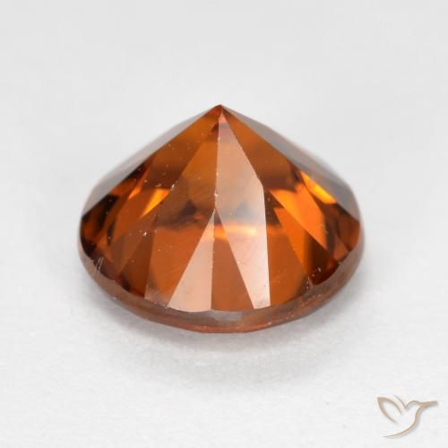 Zircon Orange rougeâtre naturelle Tour, 1.65 ct, VVS-VS