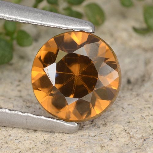 Zircon Orange moyen naturelle Tour, 1.54 ct, VVS-VS
