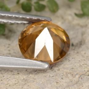 Zircon Orange moyen naturelle Tour, 1.54 ct, VVS-VS