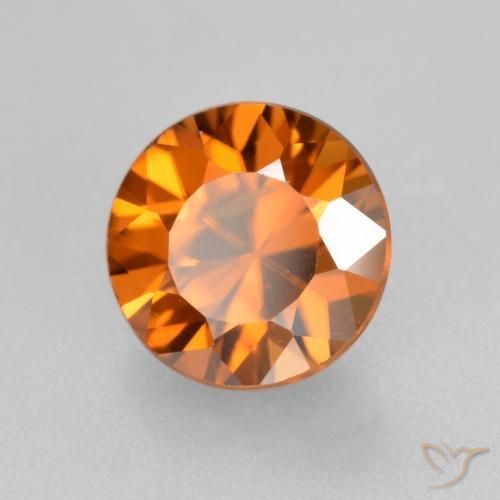Zircon Orange moyen naturelle Tour, 1.82 ct, VS