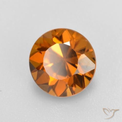Zircon Orange moyen-foncé naturelle Tour, 1.56 ct, VVS-VS