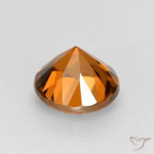 Zircon Orange moyen-foncé naturelle Tour, 1.56 ct, VVS-VS