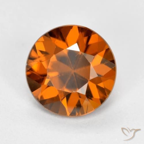 Zircon Orange foncé naturelle Tour, 1.48 ct, VVS-VS