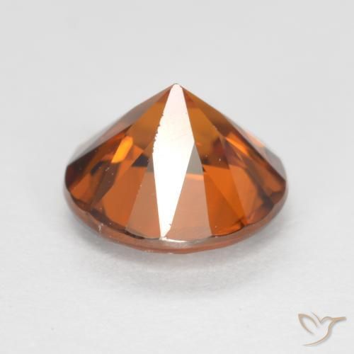 Zircon Orange foncé naturelle Tour, 1.48 ct, VVS-VS