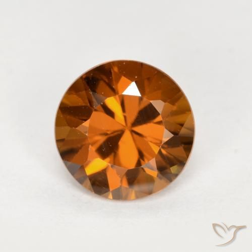 1.52ct Naturel Orange moyen-foncé Zircon, Tour, VVS-VS