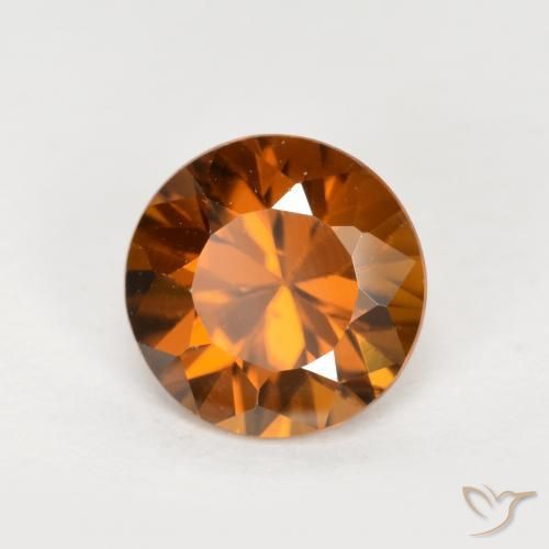 Zircon Orange moyen-foncé naturelle Tour, 1.52 ct, VVS-VS