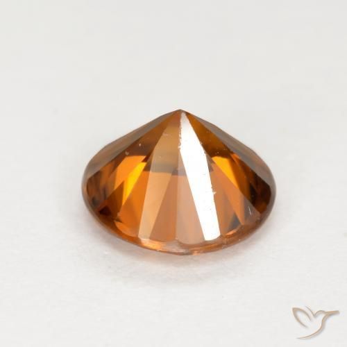 Zircon Orange moyen-foncé naturelle Tour, 1.52 ct, VVS-VS