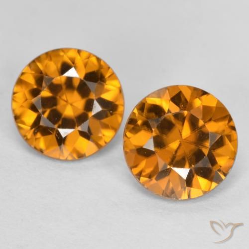 2.32ctw Naturel Orange moyen-foncé Zircon, Tour, VVS-VS