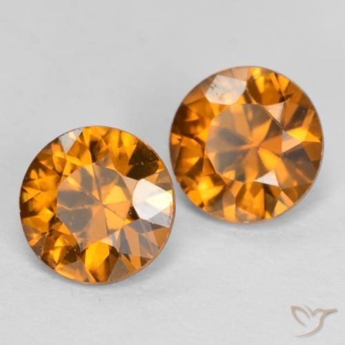 Shop natural 2.32ct Orange moyen-foncé Zircon gems, Tour, from Cambodge at GemSelect. In stock, global shipping!